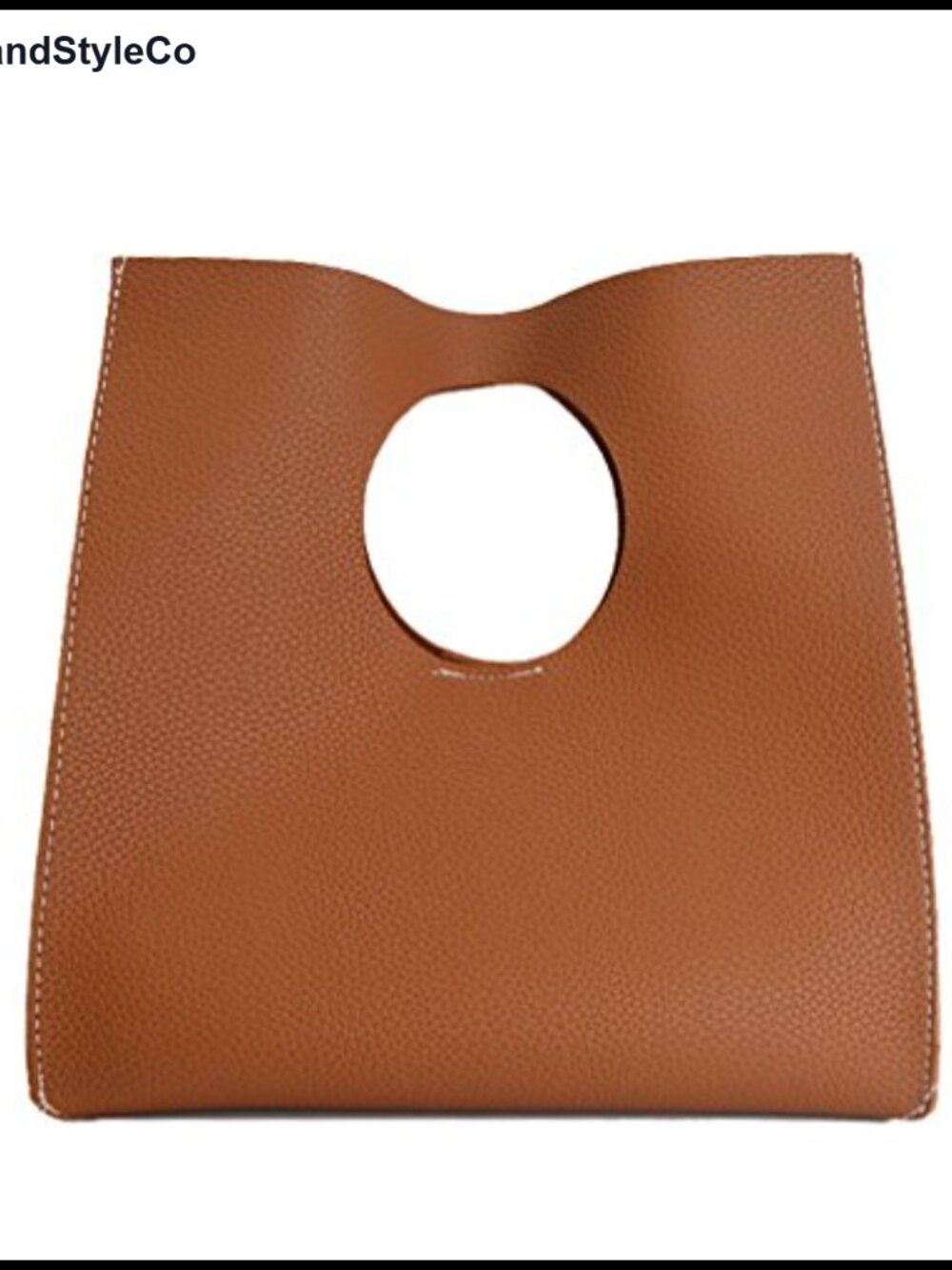 Vintage Minimalist PU Leather Baguette Handbag Clutch Small Tote